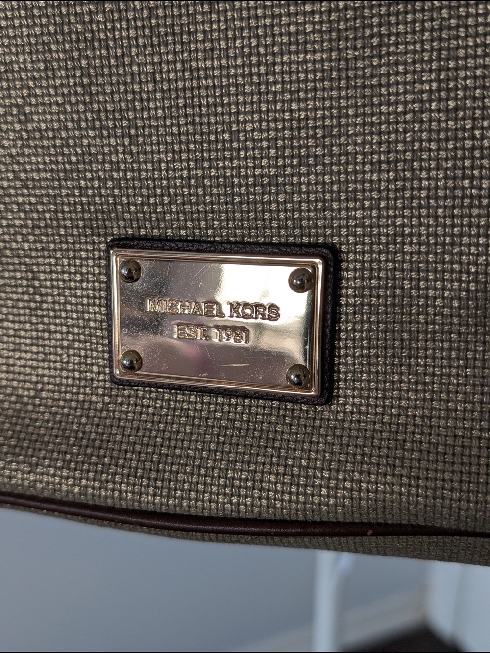 Michael Kors Gold Metallic Tote with Rope Handles - Picture 3 of 14